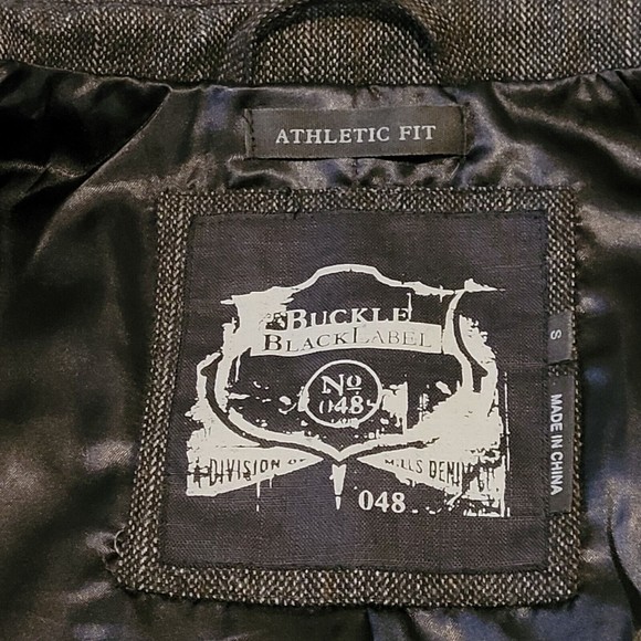 Buckle Black Label Men's Athletic Fit Utility Jacket Dark Gray Size Small EUC - Picture 3 of 16